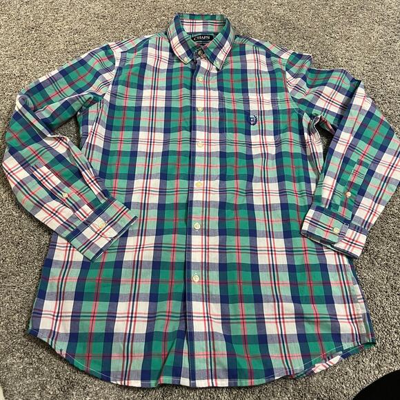 Chaps Men’s Plaid Button Down Shirt size Small - Picture 1 of 5